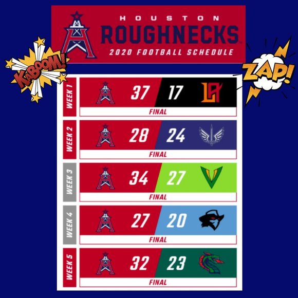 XFL 2020 Champion Houston Roughnecks Tshirt Black - Picture 3 of 3